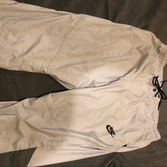 Men's XL Nike Sweatpants White and Gray Preowned - Picture 4 of 5
